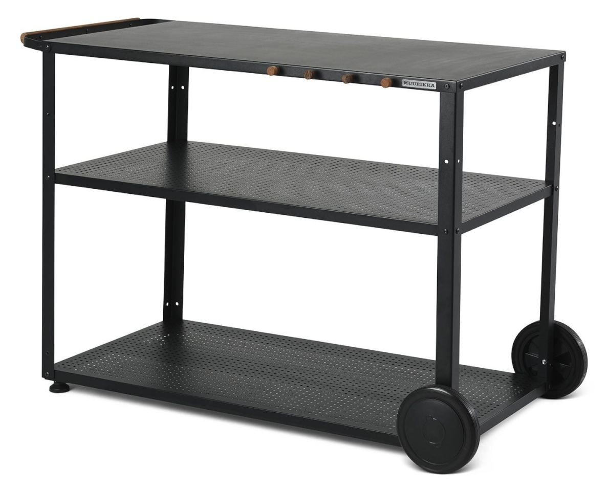 Muurikka grillkäru 54110510 Grill Trolley, must