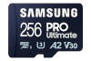 Samsung mälukaart microSDXC PRO Ultimate 256GB, Class U3, V30, A2 + SD adapter