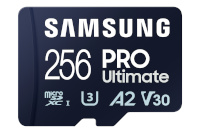 Samsung mälukaart microSDXC PRO Ultimate 256GB, Class U3, V30, A2 + SD adapter