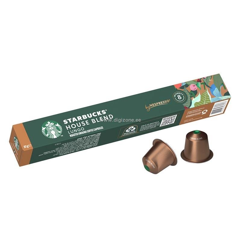 Starbucks kohvikapslid House Blend by Nespresso, 10tk