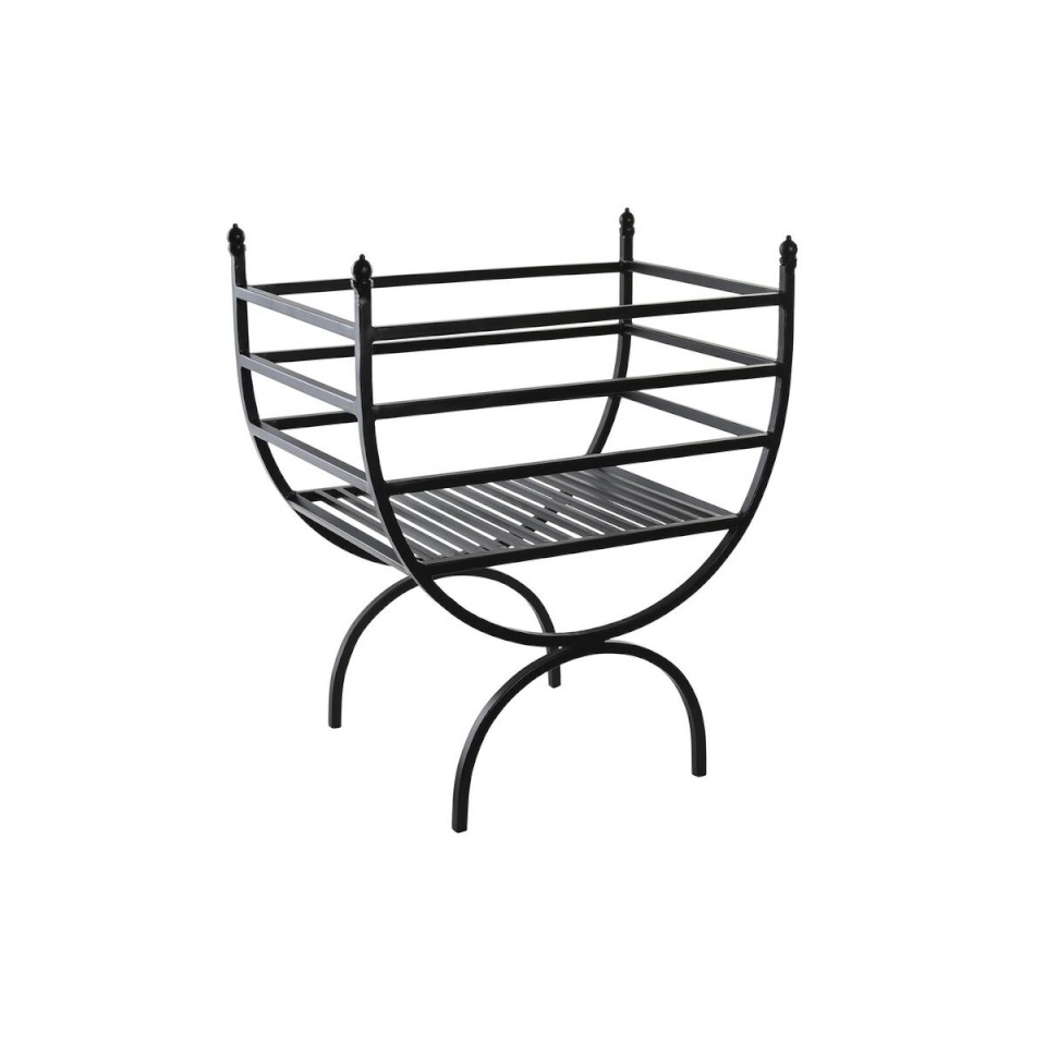 DKD Home Decor Kaminatarvikud Puudealus teras (48x30x57cm)