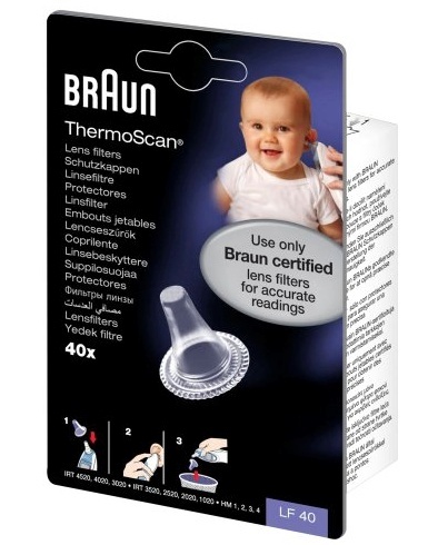Braun kraadiklaasi otsik Ear Thermometer Funnel Protectors LF40EULA01, 40tk
