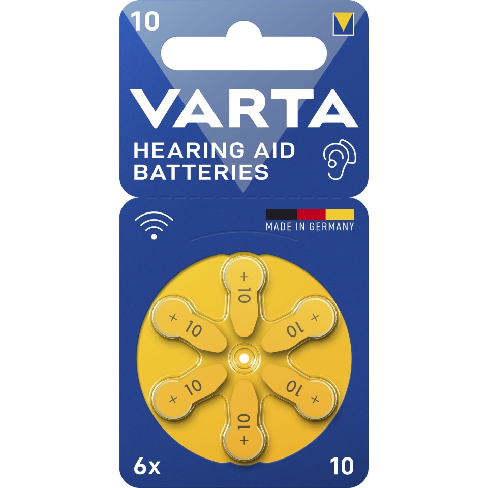 Varta patarei 1x6 Hearing Aid Batteries Type 10 24610101416
