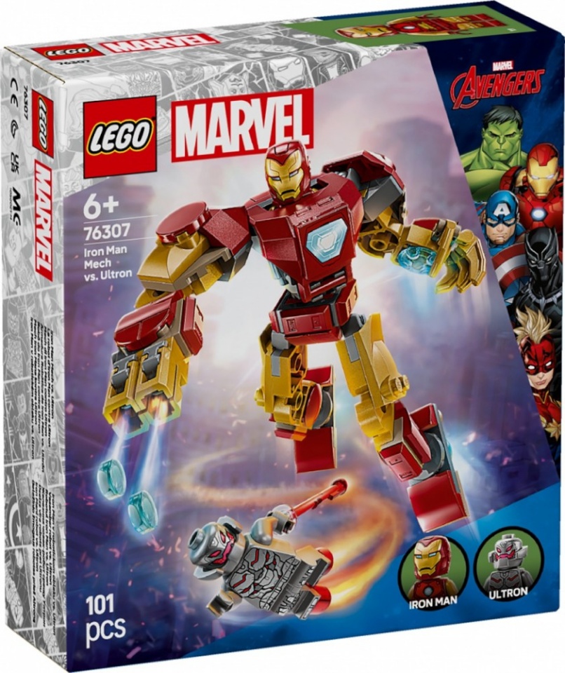 LEGO klotsid 76307 Marvel Super Heroes Iron Man Mech vs. Ultron