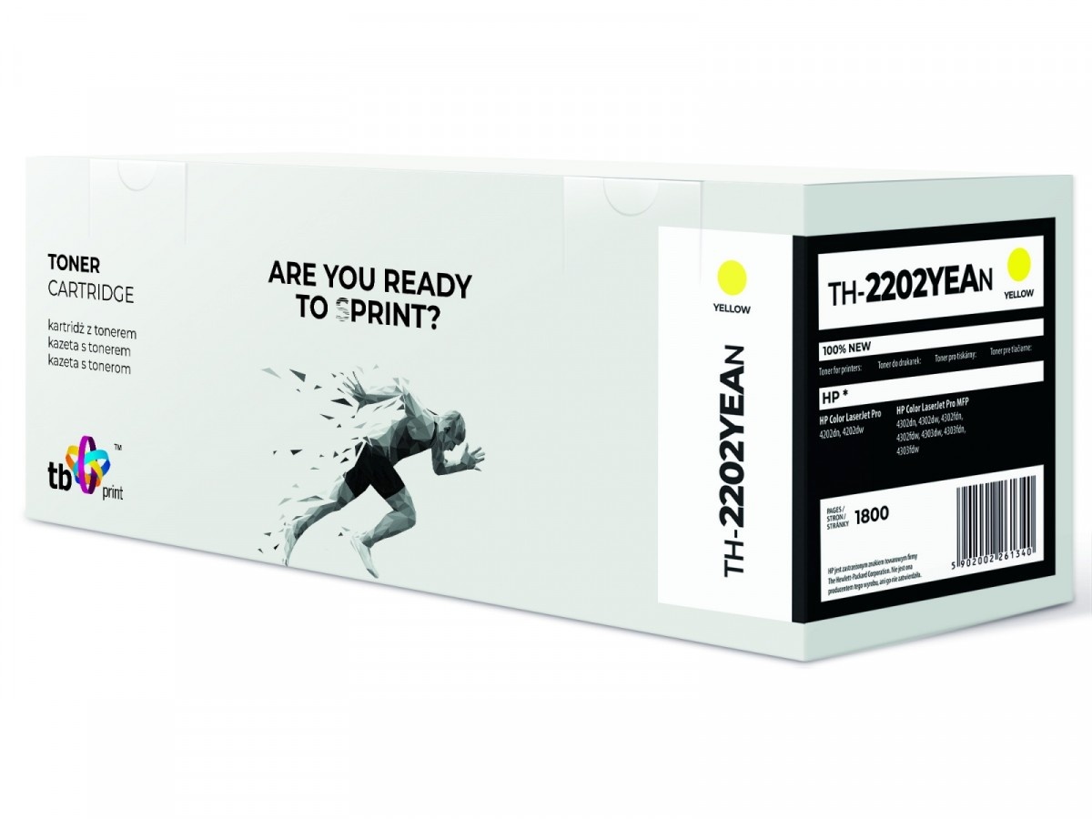 TB Print tooner for HP Color LaserJet Pro 4202 W2202A TH-2202YEAN 100% new kollane