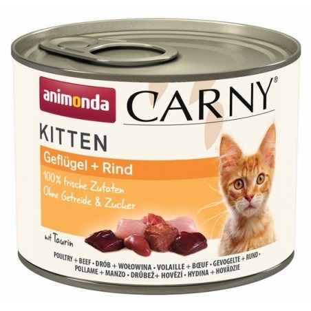 Animonda kassitoit Carny Kitten Poultry Beef, 200g