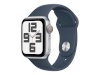 Apple Watch SE GPS + Cellular 40mm hõbedane Aluminium Case with Storm sinine Sport Band - M/L Apple