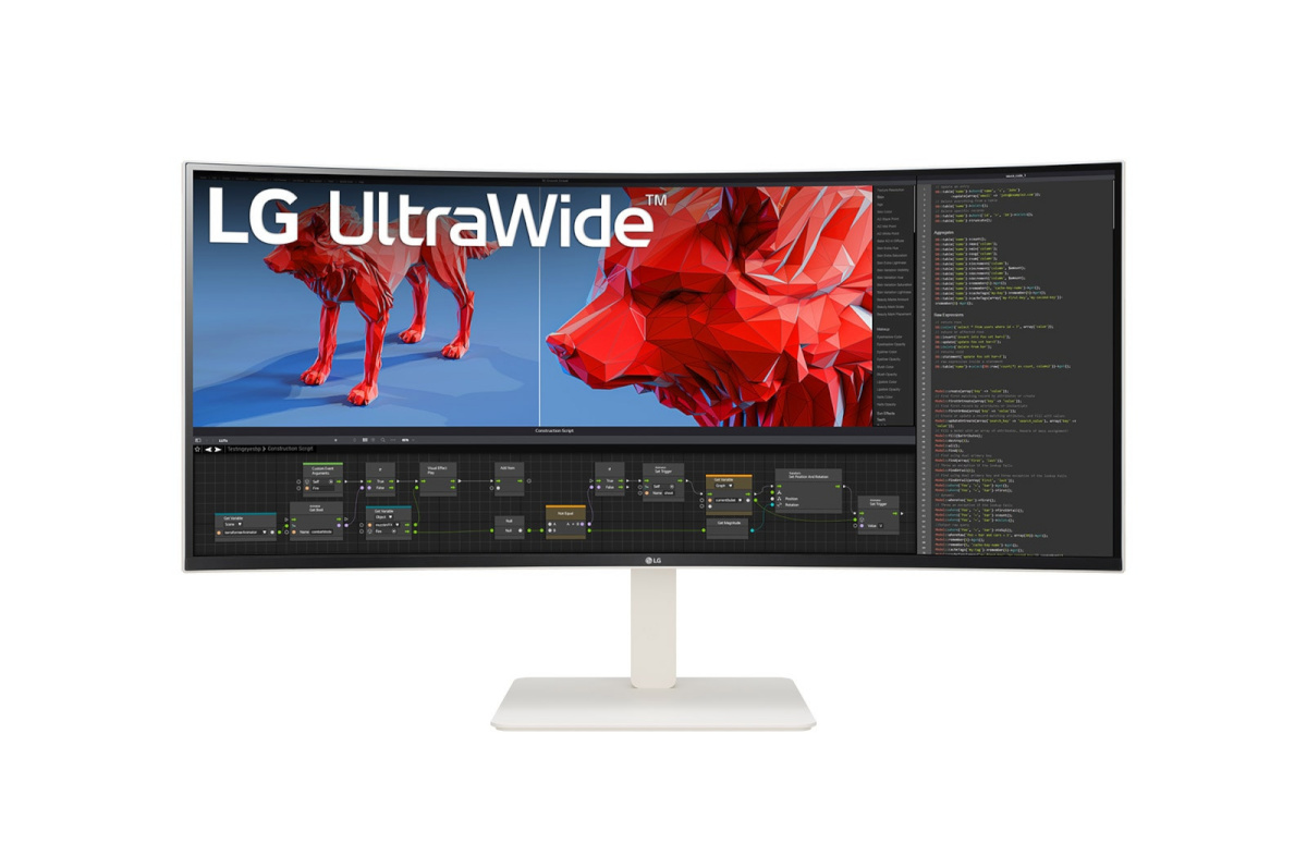 LG monitor 38" 38BR85QC-W Ultrawide Curved HDMI DP USB IPS 21:9