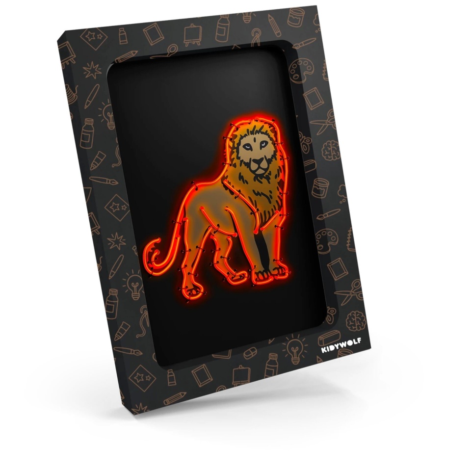 Kidywolf pildiraam Kidywolf Illuminated Wall Decoration Kit 3-tk Animals