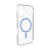 Puro Lite Mag Case Compatible with MagSafe for iPhone 17 - Transparent with Blue Ring sinine / iPhone 17