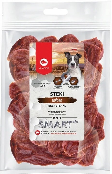 Maced maius koerale Beef steaks - Dog treat - 500g