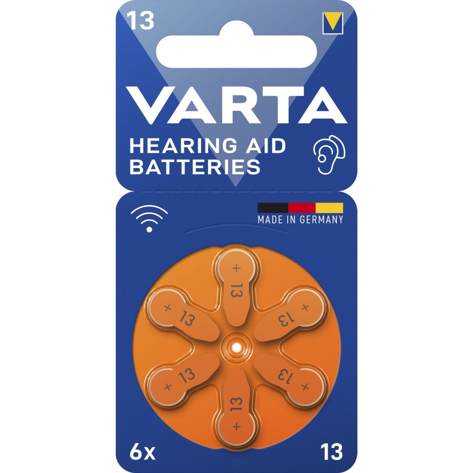 Varta patarei 1x6 Hearing Aid Batteries Type 13 24606101416