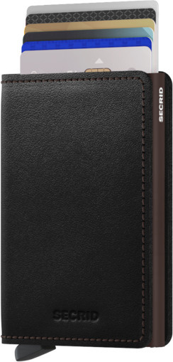 Secrid Rahakott Original Slimwallet, must/pruun