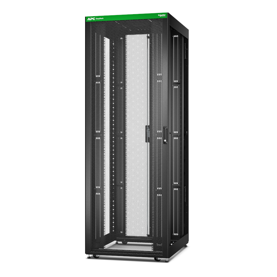 APC Easy Rack 800mm/48U/1000mm , with Roof, castors, feet and 4 Brackets, No Side panels, must | Schneider Electric