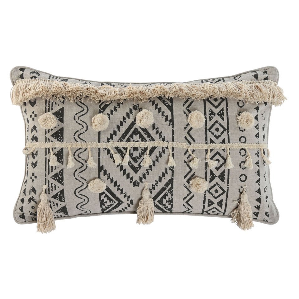 Home ESPRIT padi valge must Boho 50x8x30cm