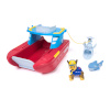 Paw Patrol mängufiguur - Sea Patroller Rettungsboot (mit Chase-Figur und Hai)