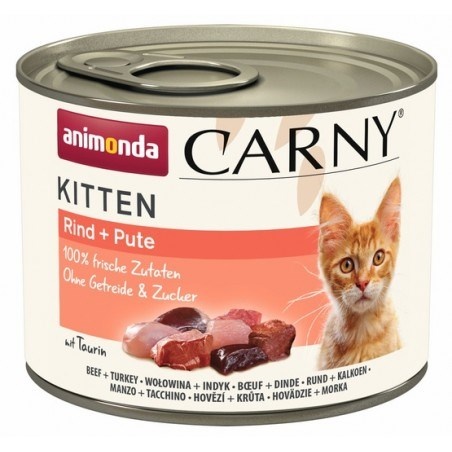 Animonda kassitoit Carny Kitten Beef and Turkey, 200g