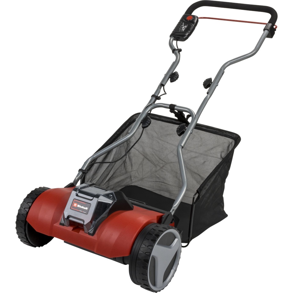 Einhell akumuruniiduk akutoitega GE-HM 18/38 Li-Solo Cordless Cylinder Mower, punane/must