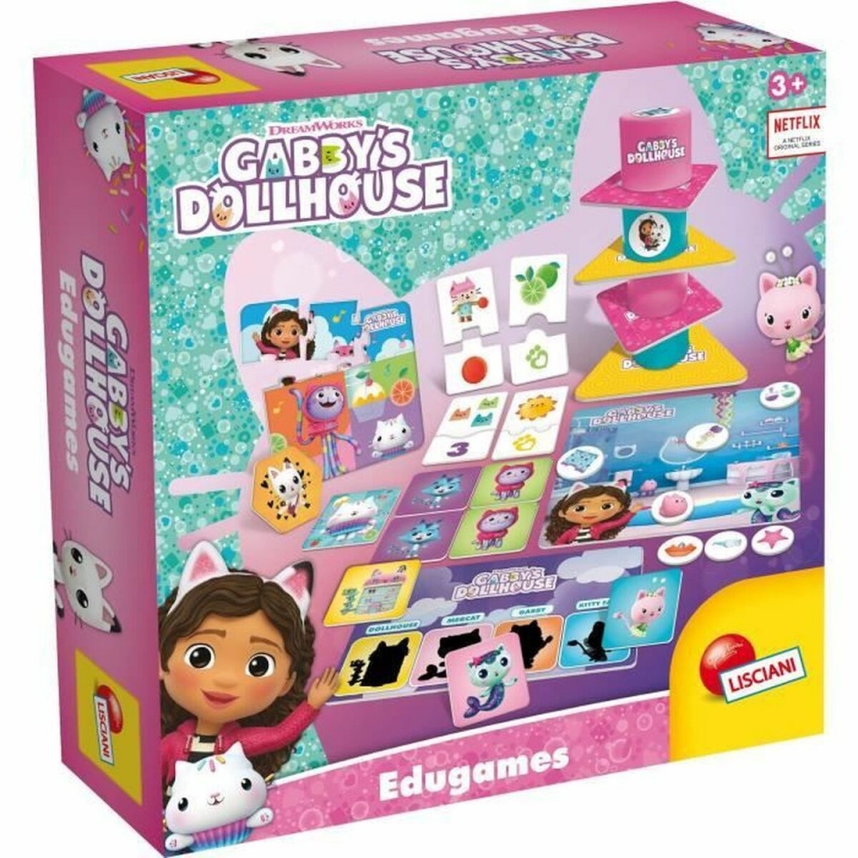 Lisciani Giochi arendav mäng kolm-ühes Gabby´s Dollhouse Edugame FR