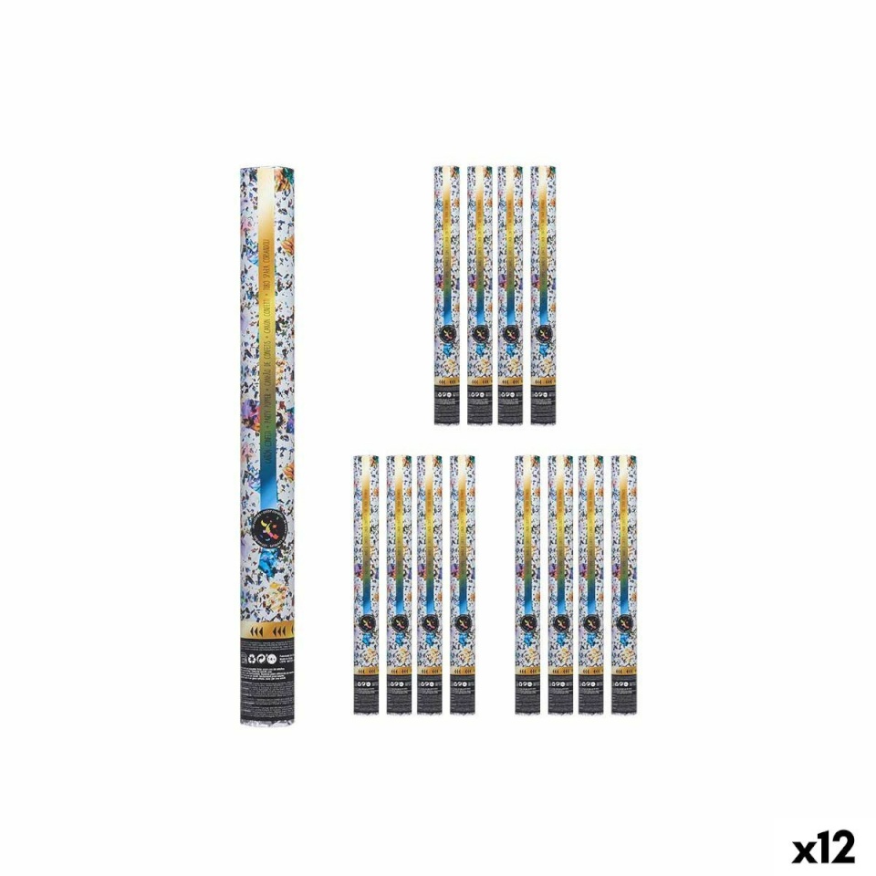 BGB Home Konfetikahur NAVI-AR-482 Mitmevärviline Paber Papp Plastmass 5x78,5x5cm (12 Ühikut)