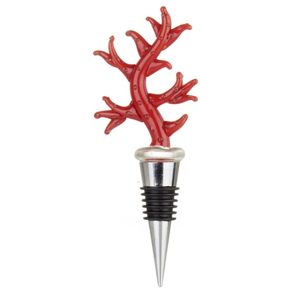 L'Oca Nera bottle stopper coral