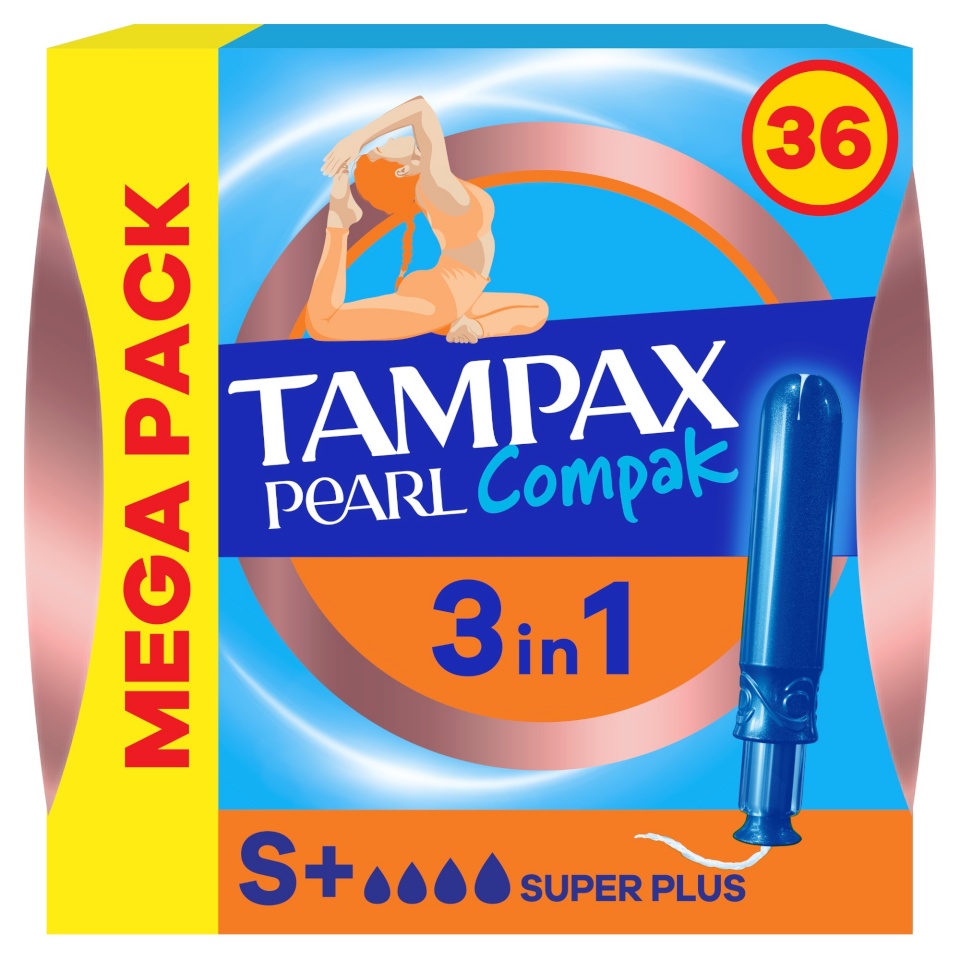 Tampax tampoonid Compak Pearl Super Plus, 36tk