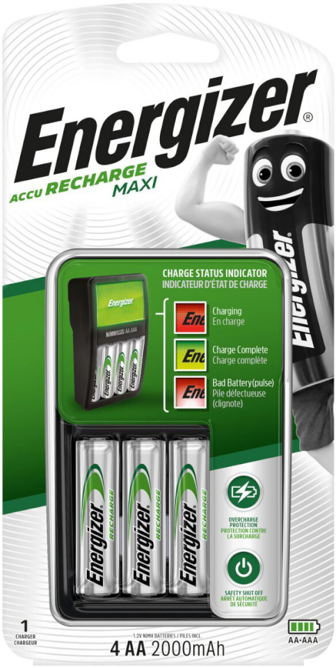 Energizer laadija Maxi CHVCM4-EU + 4xAA