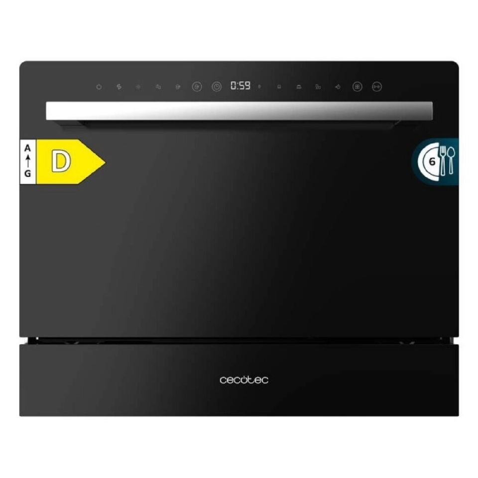 Cecotec nõudepesumasin Bolero Aguazero 2400 Black Glass 1380 W