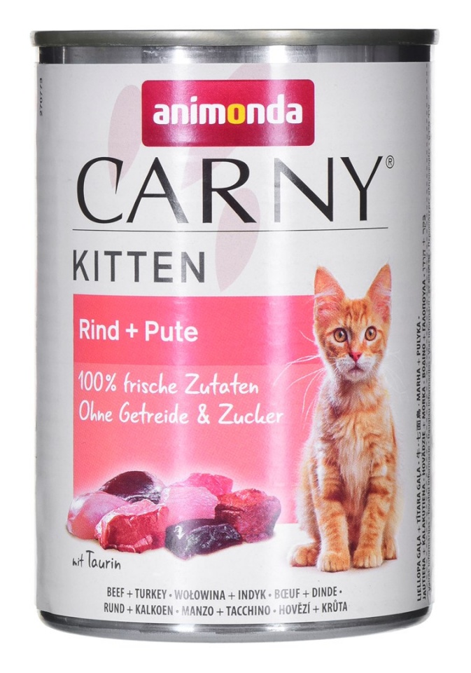 Animonda kassitoit Carny Kitten Beef and Turkey, 400g