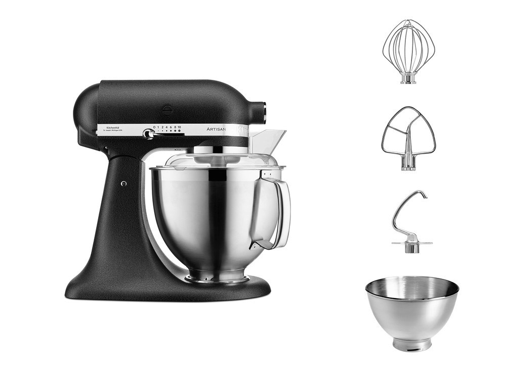 KitchenAid köögikombain Artisan Exclusive Mixer, 4,8L, 300W, must