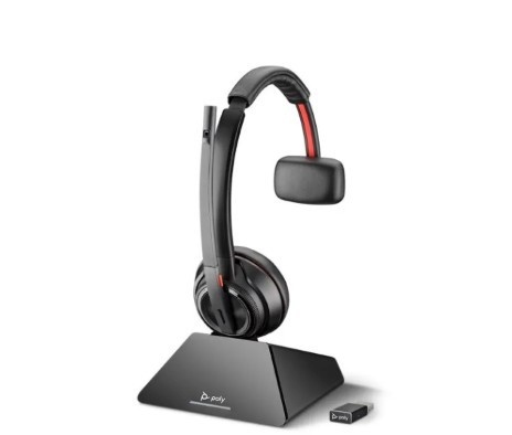 POLY kõrvaklapid Savi 8210 UC Microsoft Teams Certified DECT 1880-1900 MHz USB-A Headset 8D3F1AA#ABB