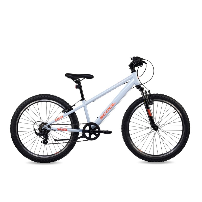 S´COOL laste jalgratas Xroc, 24" Sky Grey/Neon Orange