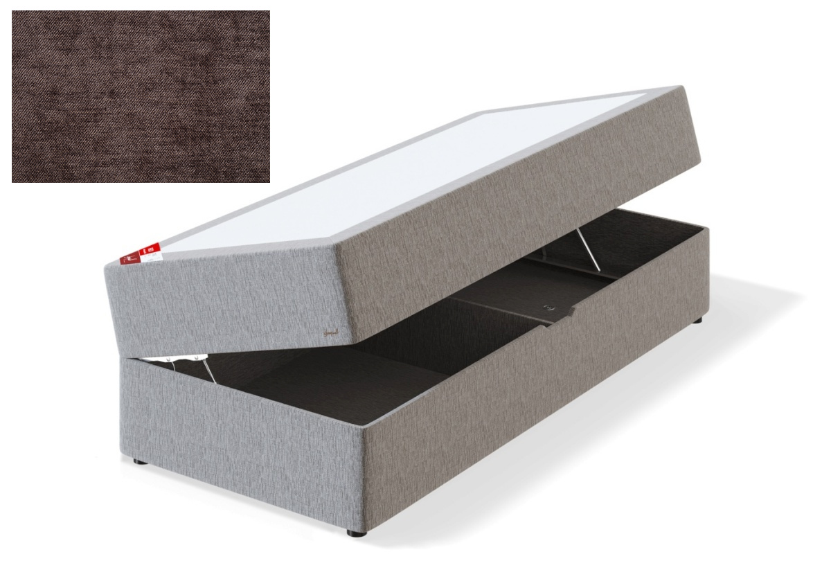 Sleepwell kušett panipaigaga RED POCKET STORAGE, 120x200x53cm, BOLSHOI pruun, keskmine