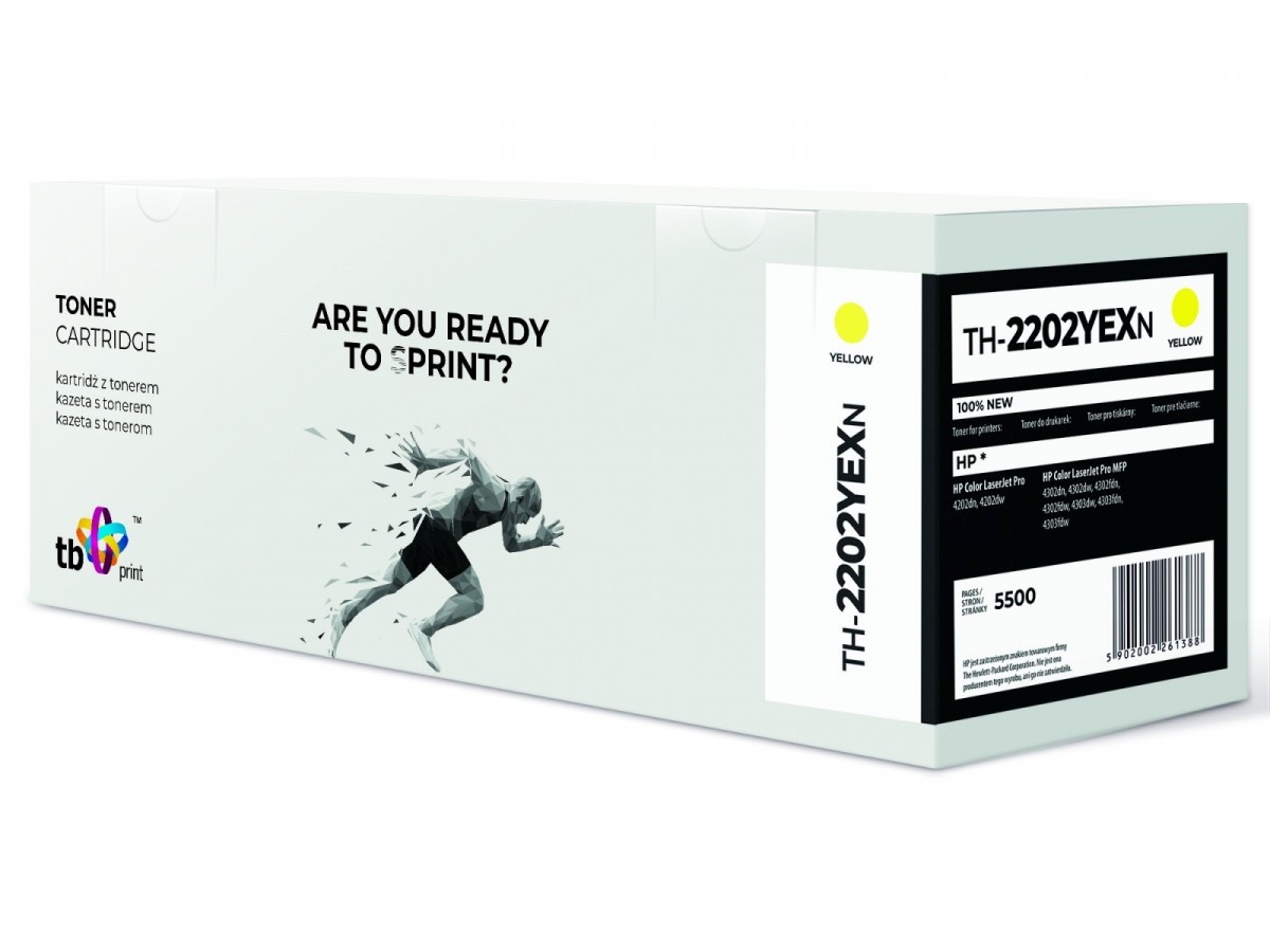TB Print tooner for HP Color LaserJet Pro 4202 W2200X TH-2200YEXN 100% new kollane