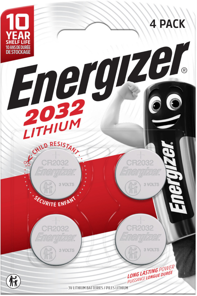 Energizer patarei Energizer Lithium CR2032 BP4