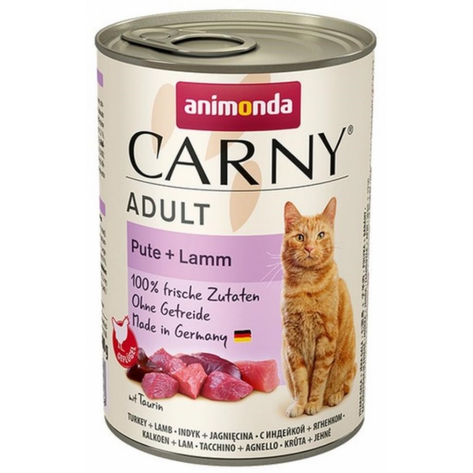 Animonda kassitoit Cat Carny Adult Turkey with Lamb, 400g