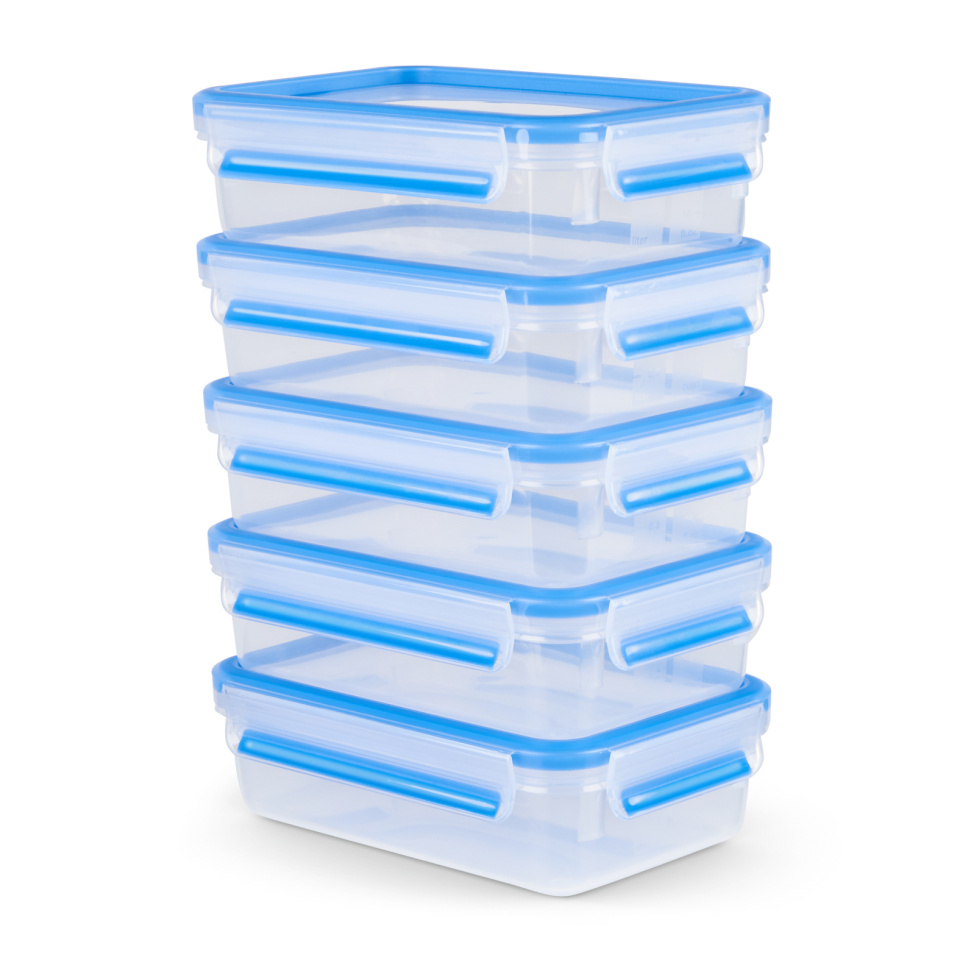 Tefal toidukarp MasterSeal MealPrep Storage Container Set, 5x 0,8L, sinine