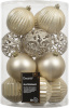 Decoris jõuluehted Shatterproof Christmas Tree Decoration Set, 8cm, Pearl, 16tk