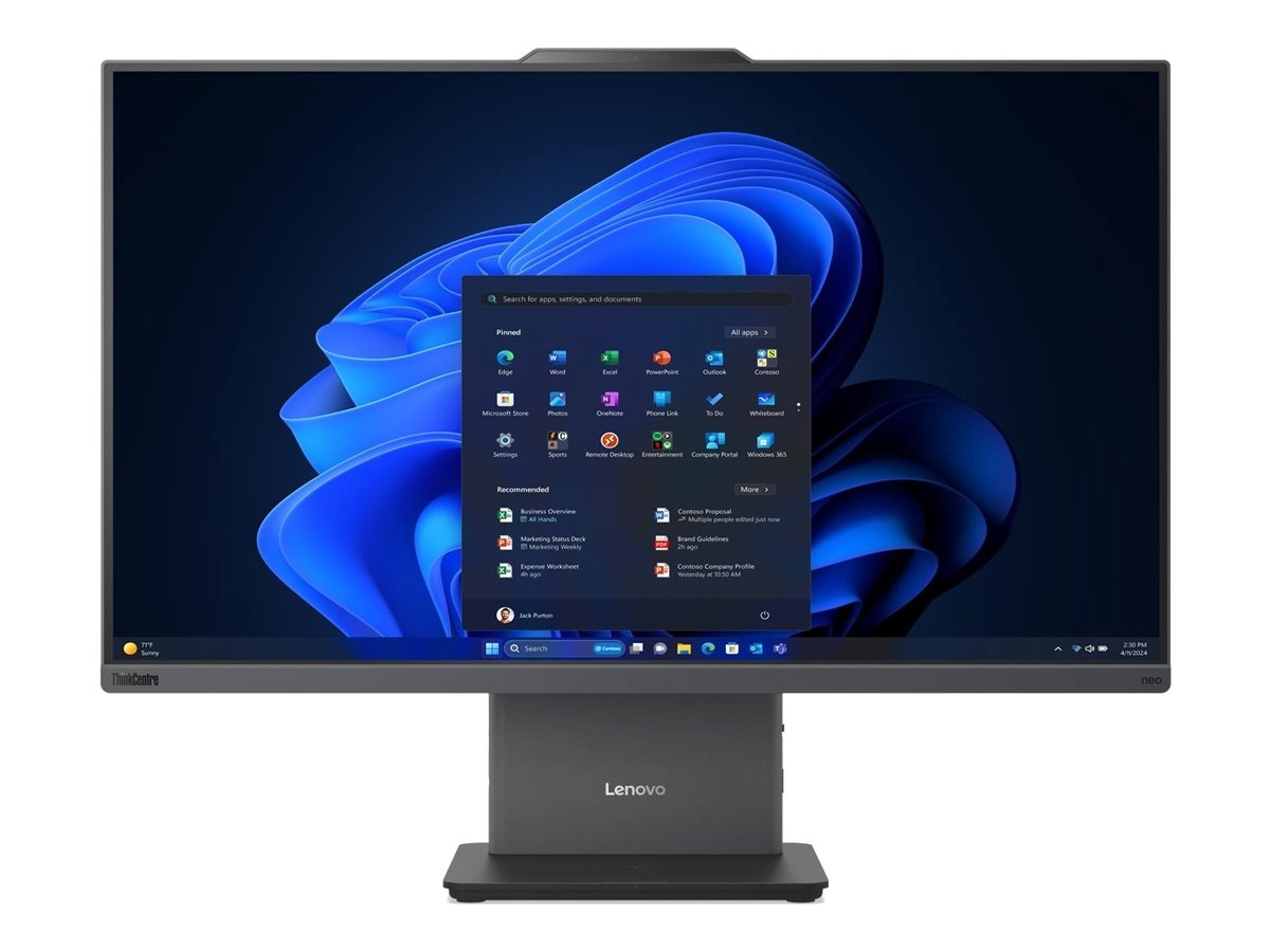 Lenovo lauaarvuti ThinkCentre neo 50a Gen 6 23.8 Full HD Touch ULT5-226V / 16GB / 512GB / Intel Arc Graphics 130V / WIN11 Pro / ENG kbd / Luna hall / 3Y Warranty