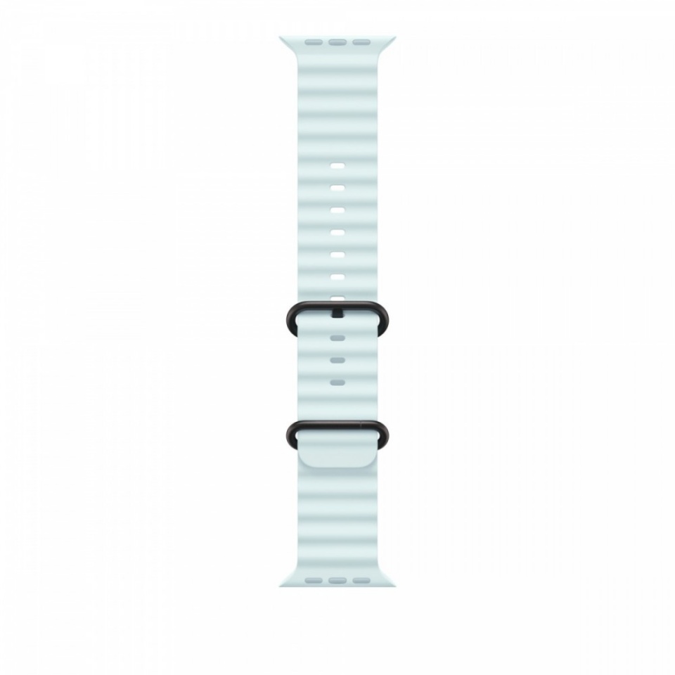 Apple kellarihm Watch Ice Blue Ocean Band 49 mm - Black Titanium Finish