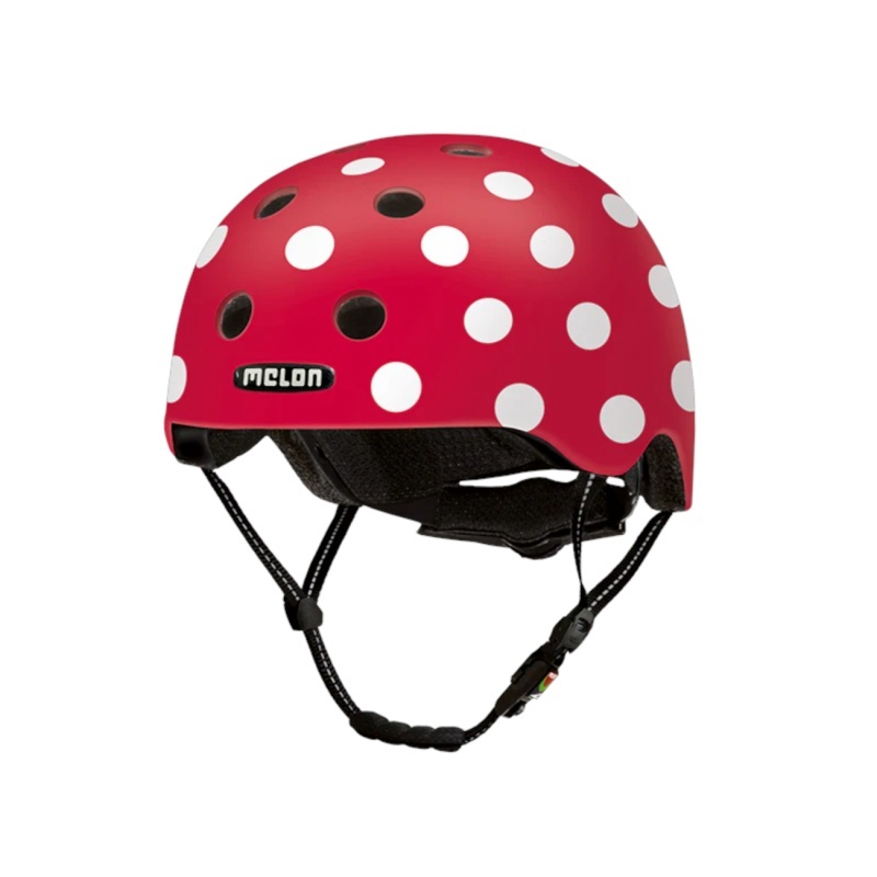 Melon kiiver Dotty White, punane, M/L