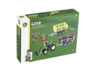 Klein KLE-3906 John Deere Traktor for turning with 2 trailers