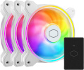 Cooler Master MasterFan MF120 Halo² ARGB, 120 mm, valge, 3 tk pakis