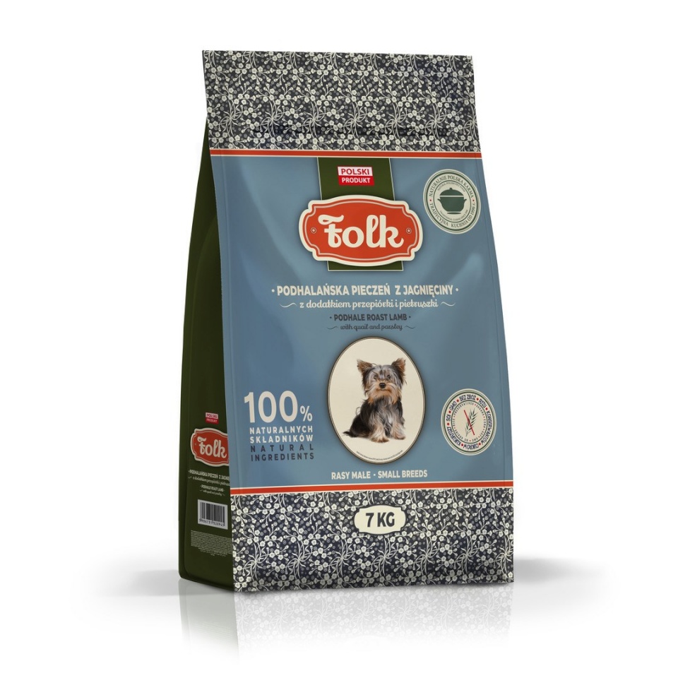 Folk kuivtoit koerale Small Breeds Podhale-Style Lamb Roast with Quail and Parsley, 7kg