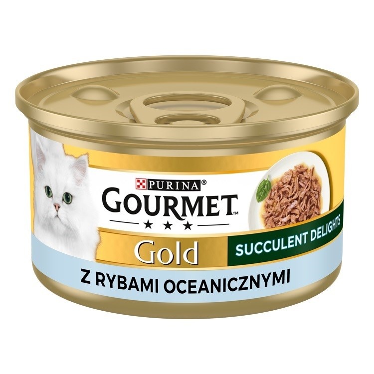 Purina Nestle kassitoit Gourmet Gold Succulent Delights Ocean Fish, 85g