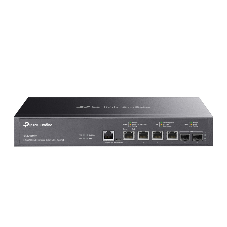 TP-Link 4-port 10g Managed Poe Switch