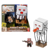 Mattel Minecraft Movie Ghast mit Feuerattacke (Actionfigur-Set mit Lichteffekten)