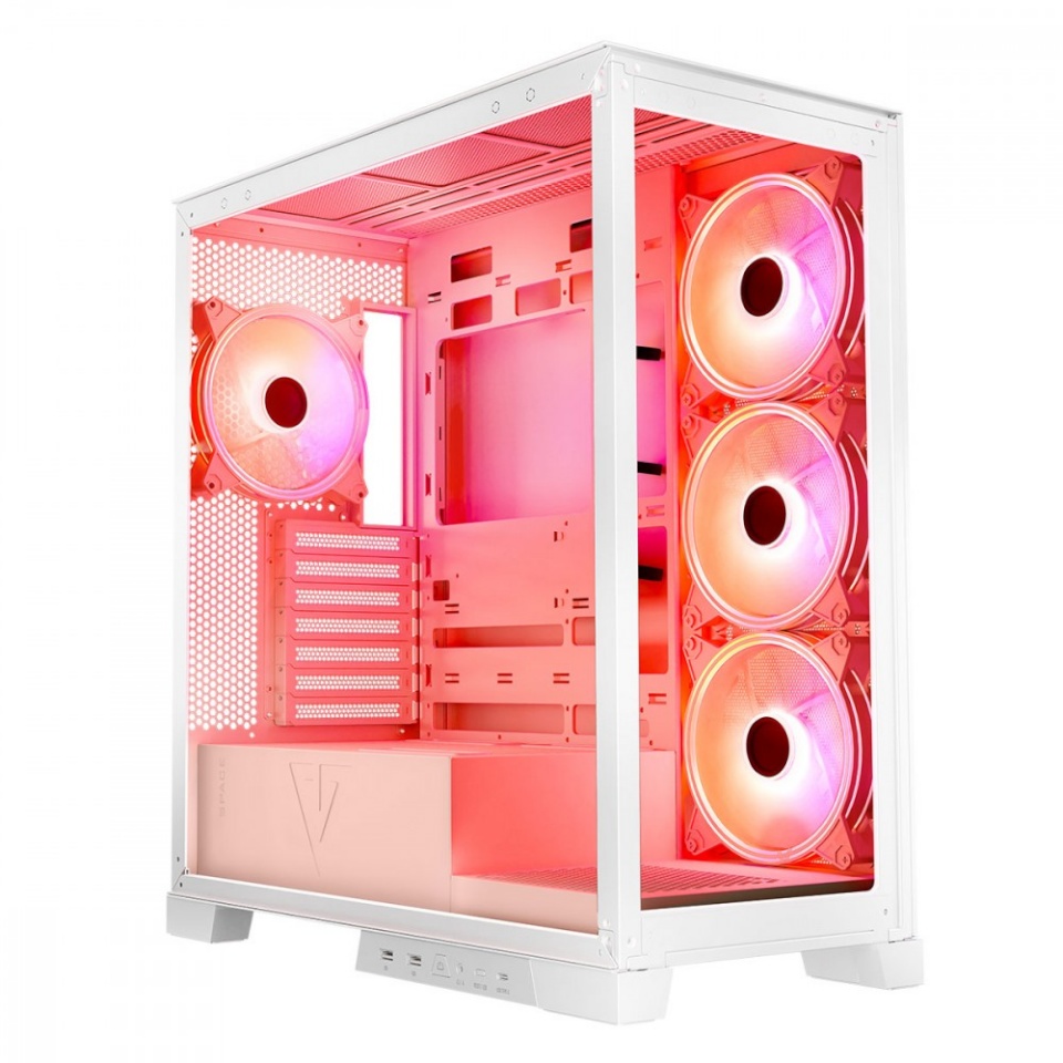 Modecom valge COMPUTER CASE SPACE ARGB