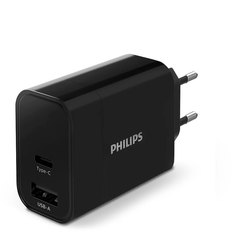 Philips laadija High Power Dual Charger 30W 1 USB-A + USB C