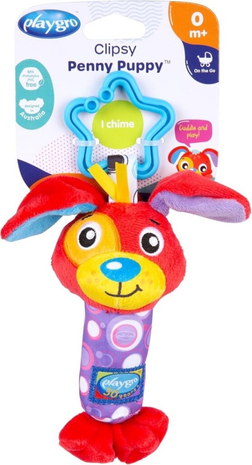 Playgro riputatav mänguasi Clipsy Penny Puppy, 0189043